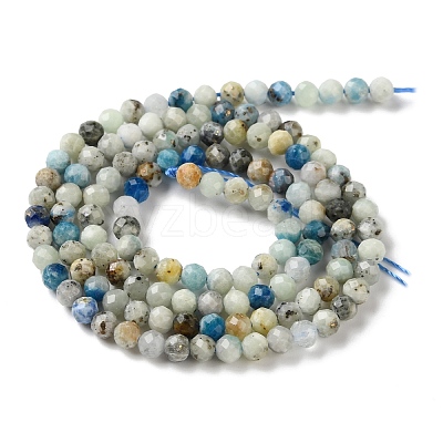 Natural Blue Azurite Beads Strands GG-CBAE031-A03-3mm-1