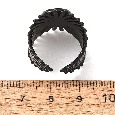 V-Shaped 304 Stainless Steel Cuff Ring Components SA-CBAC0DF-01B-EB-1