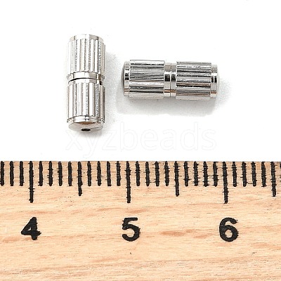 Brass Screw Clasps KK-E368-P-1