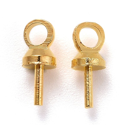 Brass Cup Peg Bails Pendants KK-Z018-01B-G-1