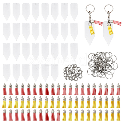 DIY Blank Keychain Making Kit DIY-WH0453-25-1