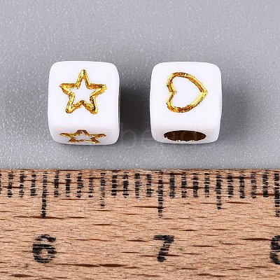 Opaque Acrylic Beads SACR-Q001-09A-1