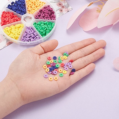 Handmade Polymer Clay Beads CLAY-YW0001-24-1