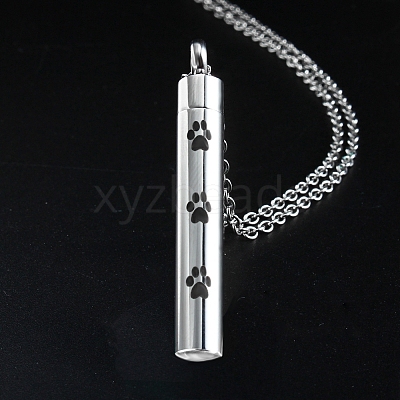 304 Stainless Steel Urn Ashes Pendants BOTT-PW0001-097B-1