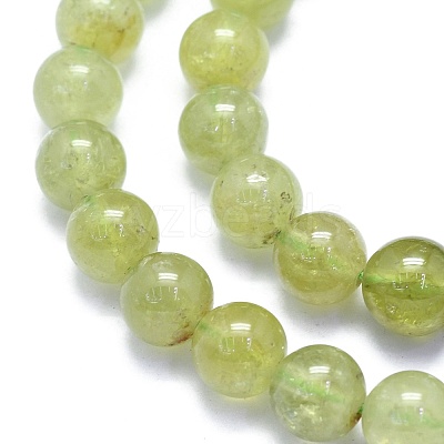 8.5mm Round Green hot Garnet Beads