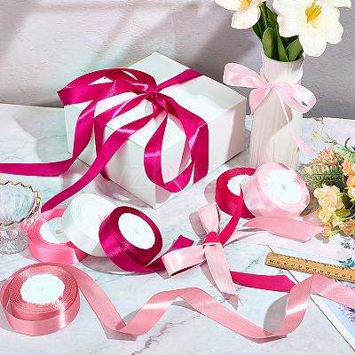 6 Rolls 6 Colors Polyester Ribbon OCOR-CP0001-27C-1