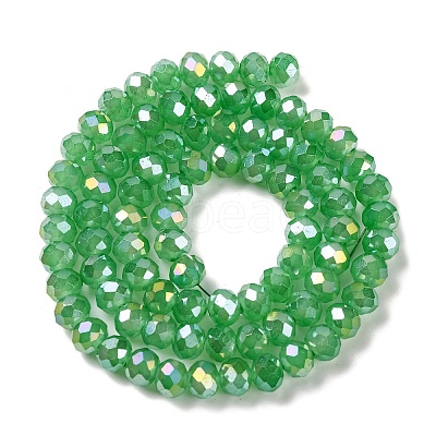 Baking Electroplate Glass Beads Strands DGLA-A039-J10mm-B03-1