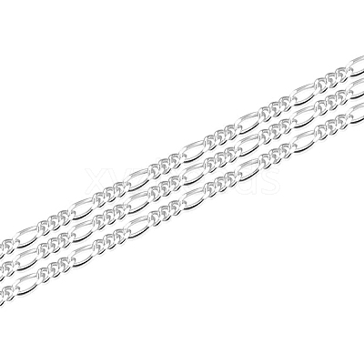 925 Sterling Silver Figaro Chain STER-WH0011-03-1