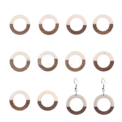 Resin & Wood Pendants RESI-OL0001-10C-1