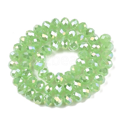 Electroplate Glass Beads Strands EGLA-A044-J8mm-B08-1