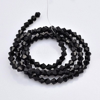 Faceted Bicone Glass Beads Strands EGLA-P017-3mm-04-1