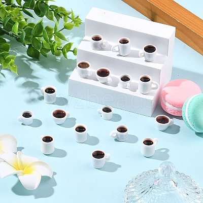 30Pcs 6 Styles Resin Dollhouse Miniature Coffee DIY-YW0017-78-1