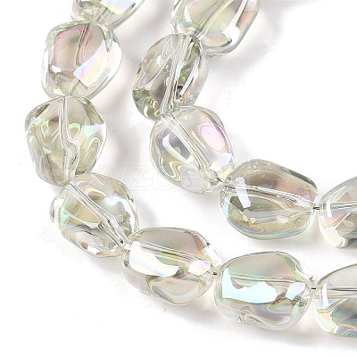Electroplate Glass Beads Strands EGLA-T021-08D-1