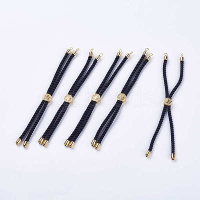 Nylon Twisted Cord Bracelet Making MAK-F018-04G-RS-1