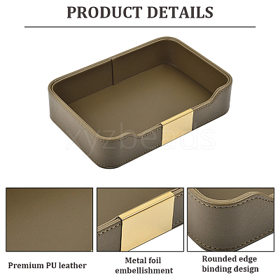 PU Leather Jewelry Display Plate ODIS-WH20013-02A-1