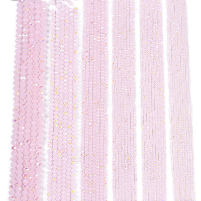 Electroplate Glass Beads Strands EGLA-A044-J6mm-L02-1
