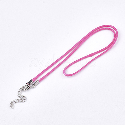 Waxed Cord Necklace Making NCOR-T001-33-1