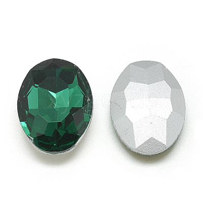 Pointed Back Glass Rhinestone Cabochons RGLA-T080-18x25mm-15-1