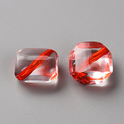 Transparent Acrylic Beads TACR-S154-08A-1