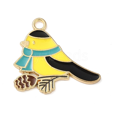 Alloy Enamel Pendants ENAM-U001-03F-G-1