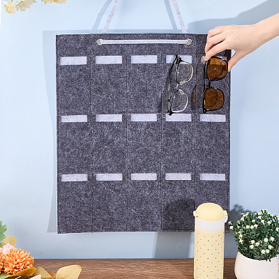 Sun Glasses Felt Storage Hanging Bag AJEW-WH20006-67B-1