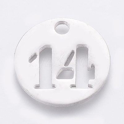 Non-Tarnish 304 Stainless Steel Pendants STAS-F233-14-P-1