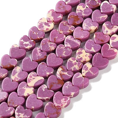 Dyed Synthetic Imperial Jasper Beads Strands G-M403-A35-02-1