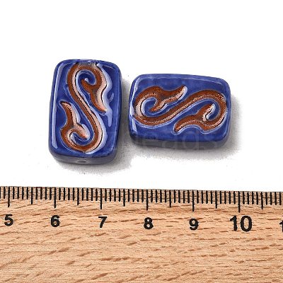 Handmade Porcelain Beads PORC-K010-02G-1