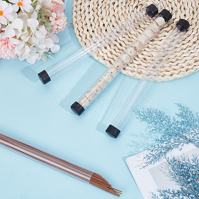 Transparent PVC Plastic Bead Storage Tubes AJEW-CY0002-92A-1