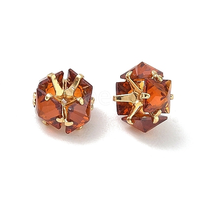 Brass & Glass Beads GL-CBA12D7-02G-01-1