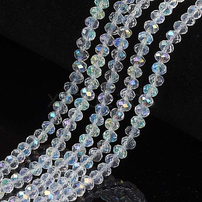 Electroplate Glass Beads Strands EGLA-A034-T3mm-L19-1