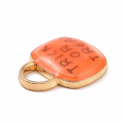 Alloy Enamel Pendants ENAM-M055-21G-1