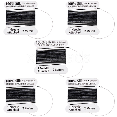 5Pcs Pure Silk Cord OCOR-BBC0001-04A-1