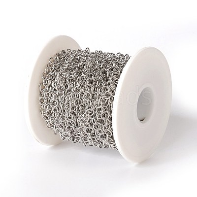 Tarnish Resistant 304 Stainless Steel Rolo Chains CHS-E016-02B-P-1