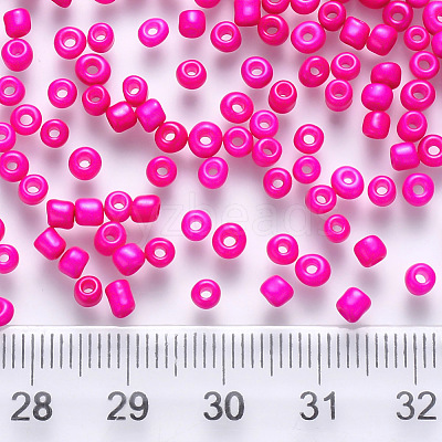 12/0 Baking Paint Glass Round Seed Beads SEED-S036-01A-03-1