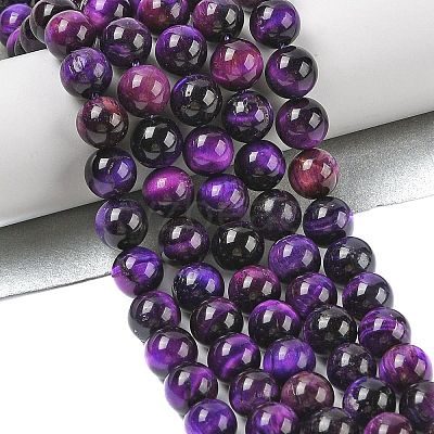 Grade AB Natural Tiger Eye Beads Strands G-B133-A02-6MM-04-1