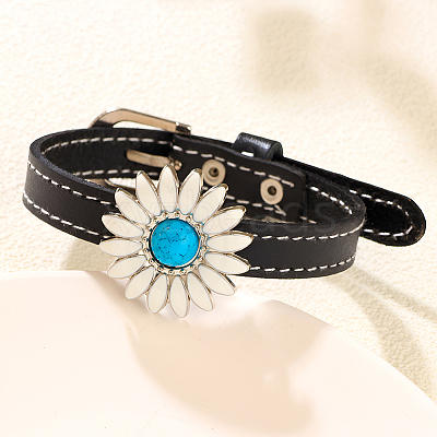 Leather Cord Bracelets BJEW-CL0001-44A-1