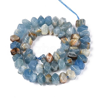 Natural Blue Calcite Beads Strands G-D091-A30-1