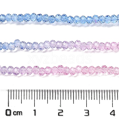 Transparent Painted Glass Beads Strands LS-DGLA-A034-T1mm-A08-1