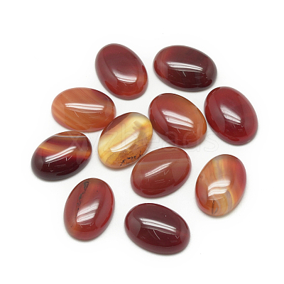 Natural Agate Cabochons G-R415-8x10-01-1