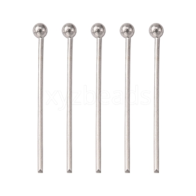 Tarnish Resistant 304 Stainless Steel Ball Head Pins STAS-K146-045-18x0.6mm-1