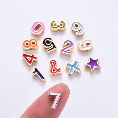 Alloy Enamel Beads ENAM-R055-03-RS-1