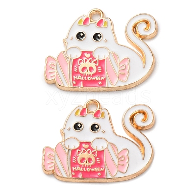 Halloween Alloy Enamel Pendants ENAM-Z022-02D-1