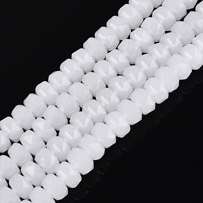 Imitation Jade Glass Beads Strands GLAA-Q114-01A-C01-1