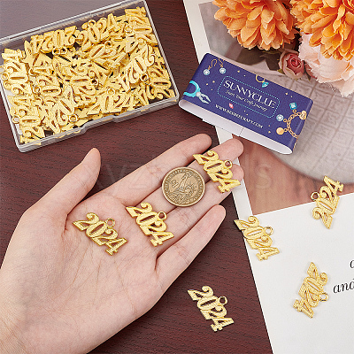 50Pcs Alloy Charms FIND-SC0007-04G-1