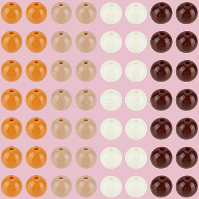 Opaque Acrylic Beads SACR-PA0001-04B-01-1