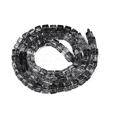 Crackle Transparent Glass Beads Strands GLAA-N062-4mm-02-1