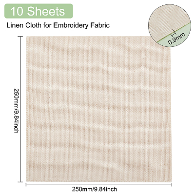 Linen Cloth for Punch Needle DIY-WH0032-43-1