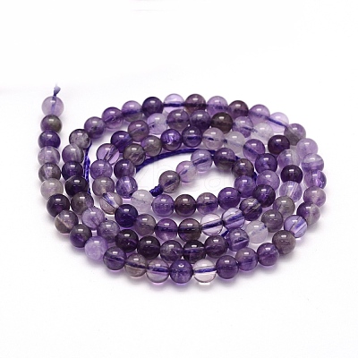 Natural Amethyst Beads Strands X-G-P335-02-4mm-1