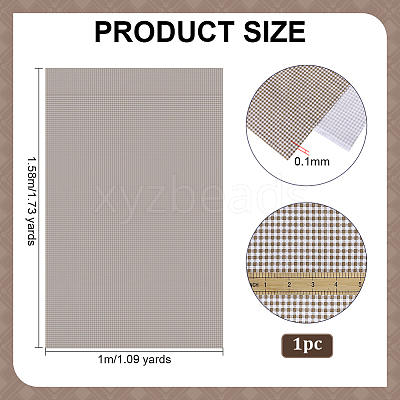 Tartan Cotton Fiber Fabric DIY-WH0504-685E-1